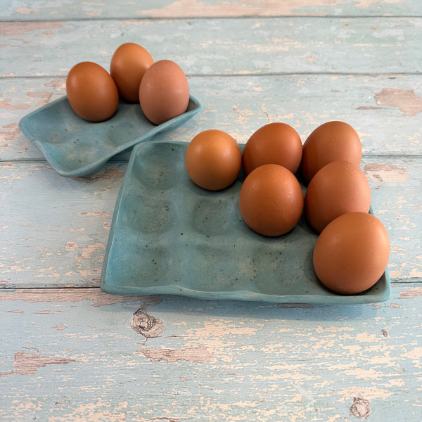 Blue Egg Tray, Holds 12 Eggs