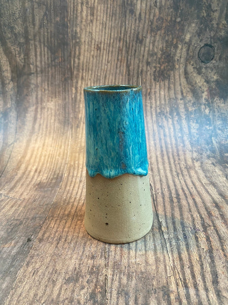 Half Naked Turquoise Ceramic Vase