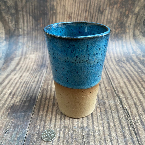 Half Naked Blue Ceramic Tumbler