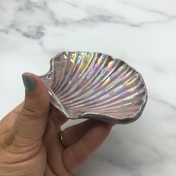 Purple Jewellery Sea Shell Dish