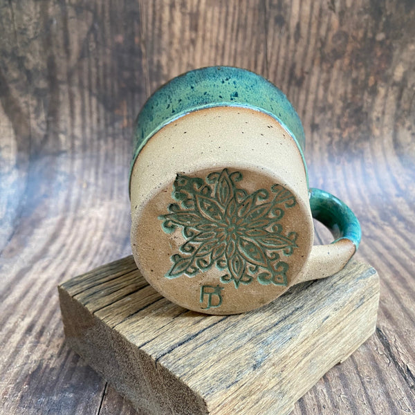Half Naked Green Ceramic Mug
