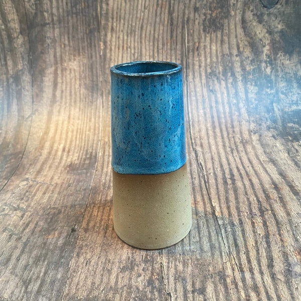 Half Naked Blue Ceramic Vase