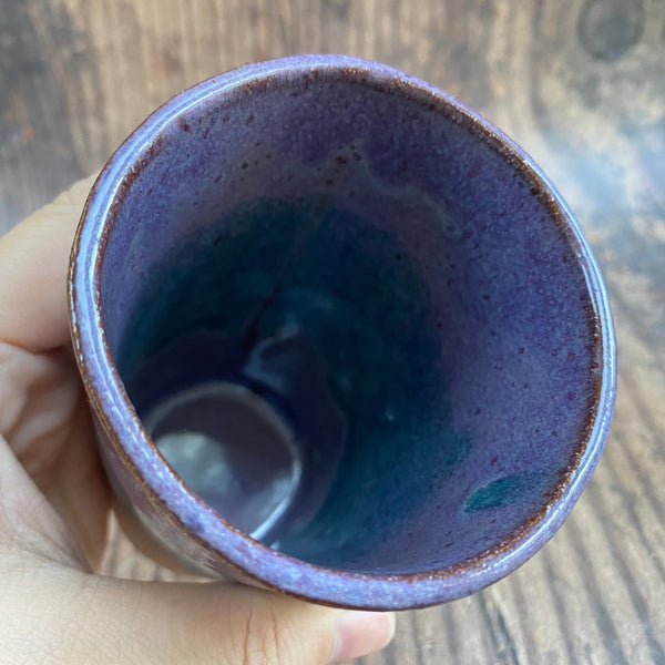 Half Naked Purple Ceramic Tumbler